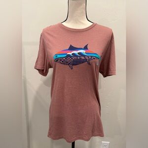 Mikuni Japanese Sushi | Original Graphic Tee | Women’s Size Small | Mauve | EUC